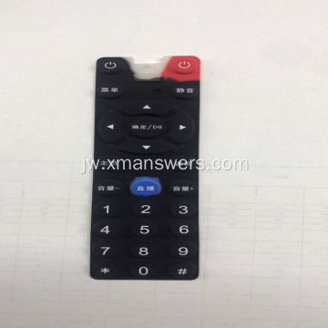 Keypad Karet Silicone kanggo TV Remote Control